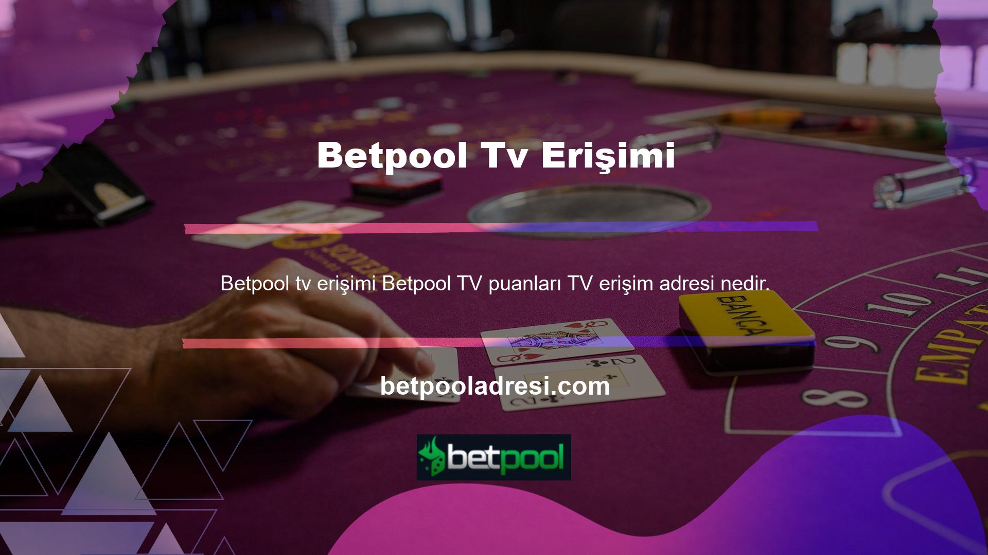 Betpool TV, canlı yayınlar, maç özetleri, maç sonuçları ve tüm spor hayranlarını çekebilecek diğer seçenekleri yayınlayan bir portaldır